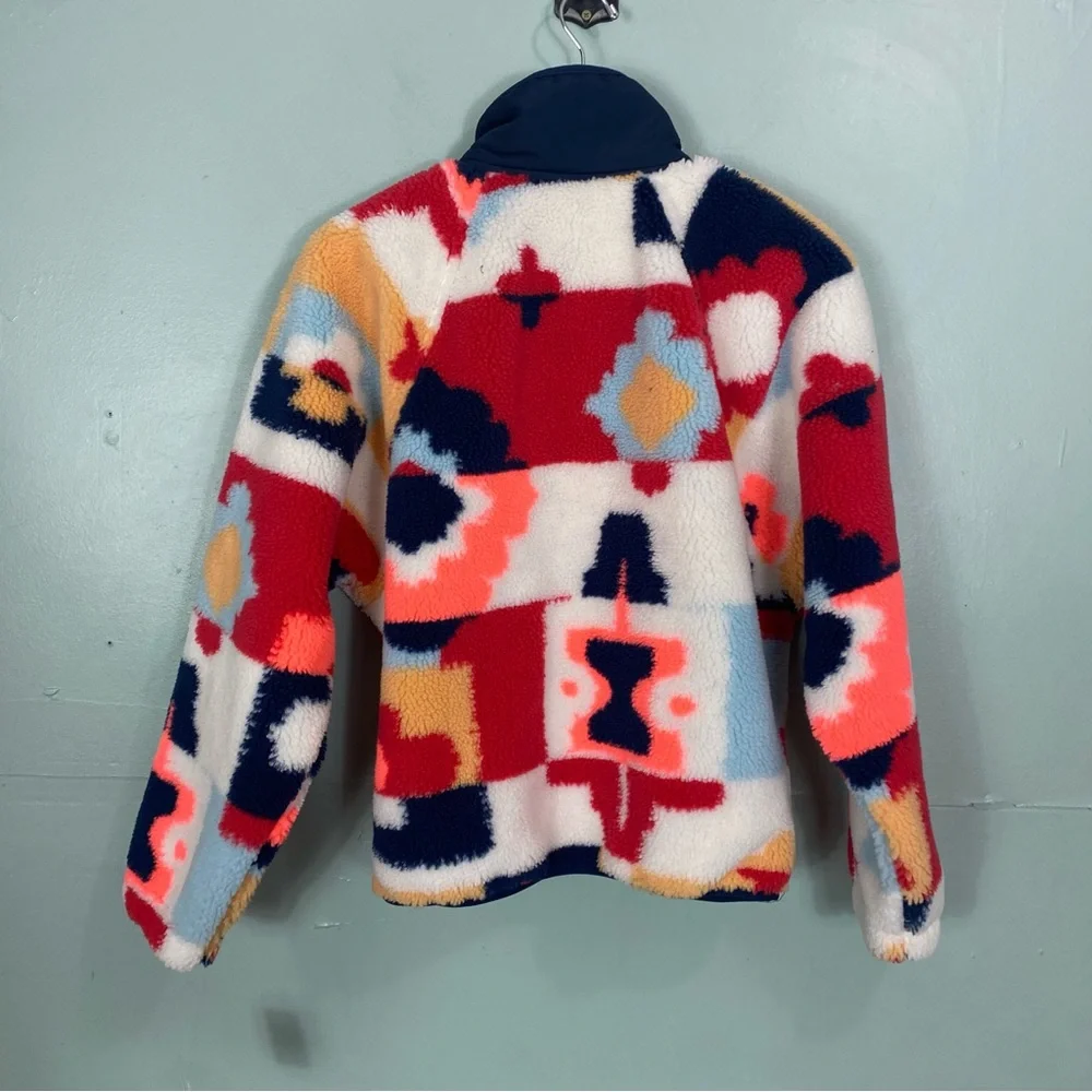 Free People Hit The Slopes Fleece Jacket‎ Coral Carpet Sherpa XS